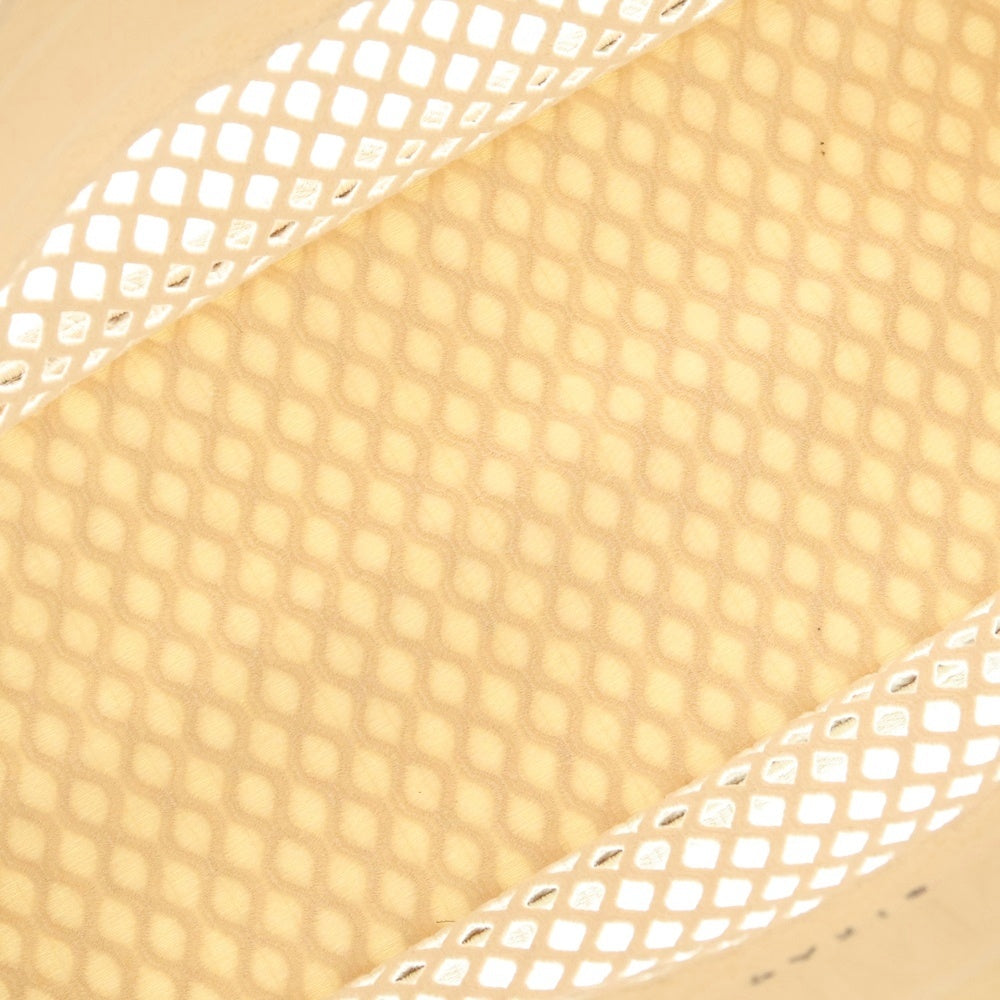 Christian Dior(クリスチャンディオール) ブックトート ハンドバッグ ミディアム メッシュ アイボリー クリーム キャンバス 50-MA-1210 レディース