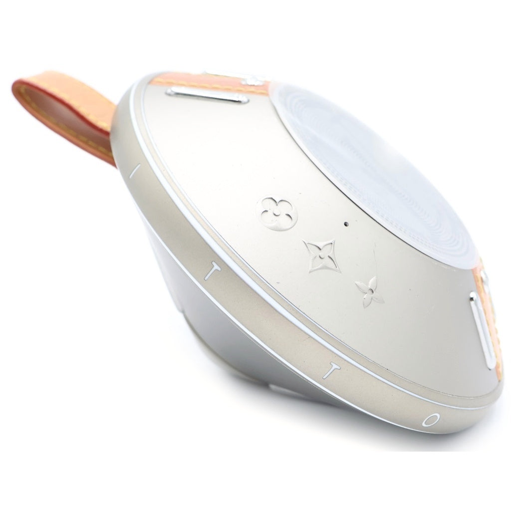 LOUIS VUITTON(ルイヴィトン) ナノグラム スピーカー コッパー シルバー SV レザー QAE020