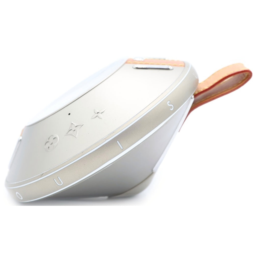 LOUIS VUITTON(ルイヴィトン) ナノグラム スピーカー コッパー シルバー SV レザー QAE020