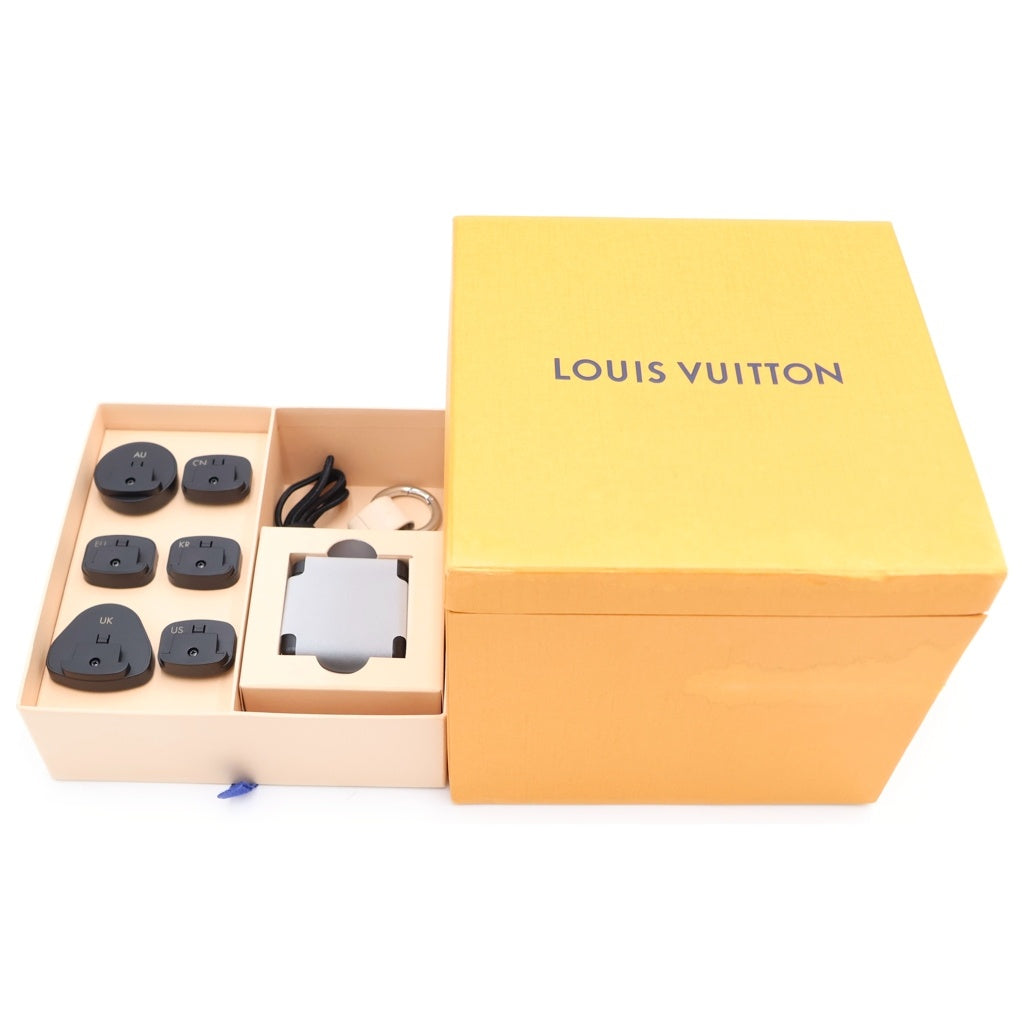 LOUIS VUITTON(ルイヴィトン) ナノグラム スピーカー コッパー シルバー SV レザー QAE020