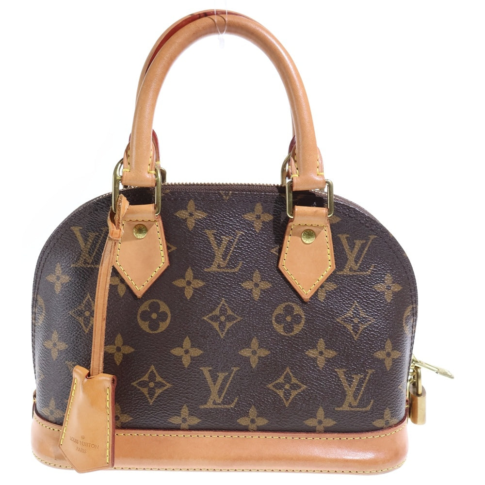 LOUIS VUITTON(ルイヴィトン) アルマBB モノグラム PVC レザー ハンドバッグ ゴールド金具 ブラウン M53152 レディース