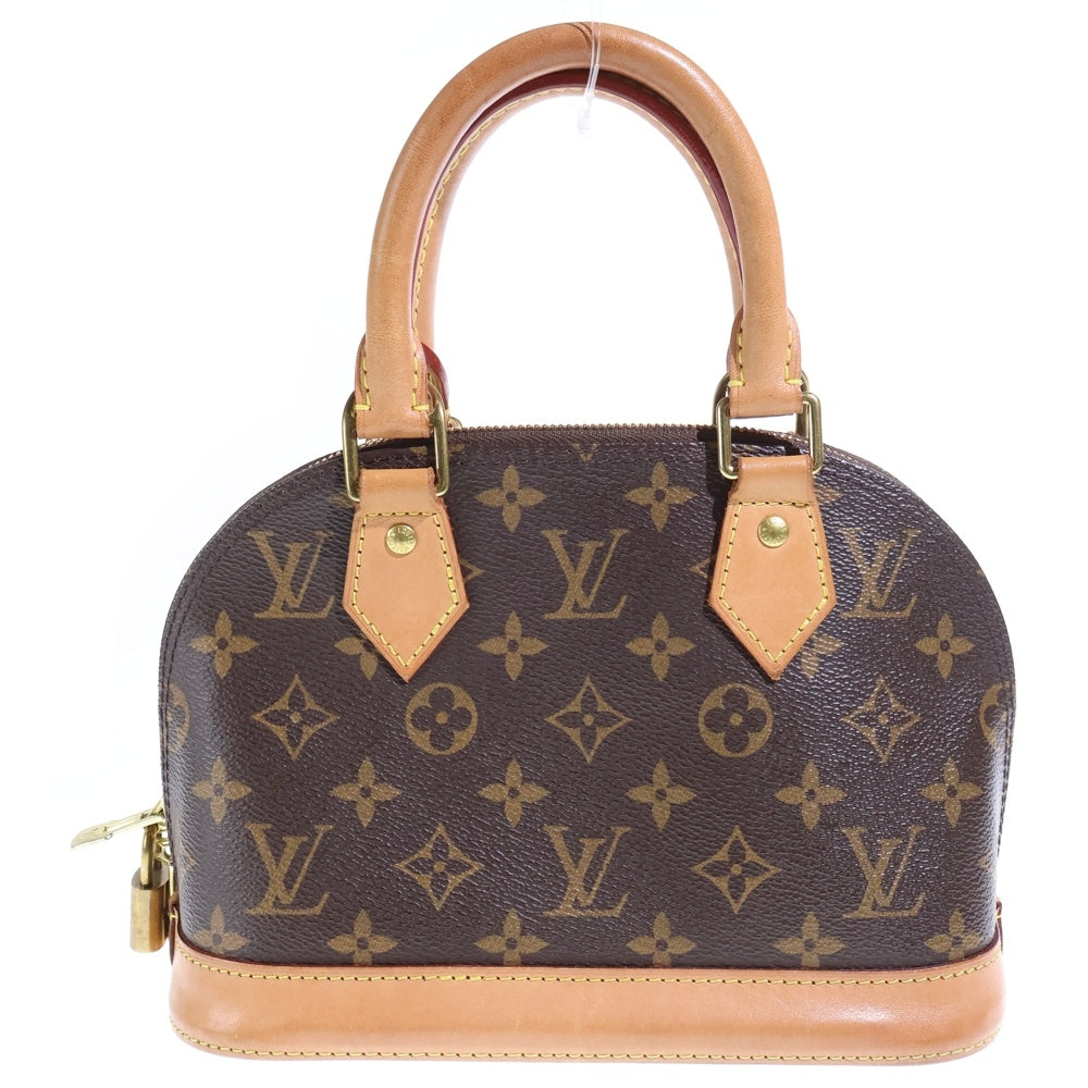 LOUIS VUITTON(ルイヴィトン) アルマBB モノグラム PVC レザー ハンドバッグ ゴールド金具 ブラウン M53152 レディース
