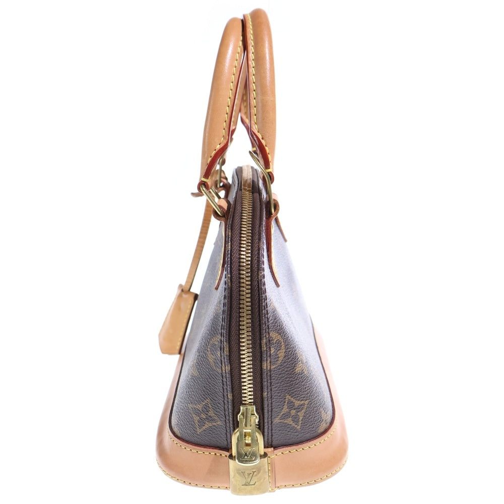 LOUIS VUITTON(ルイヴィトン) アルマBB モノグラム PVC レザー ハンドバッグ ゴールド金具 ブラウン M53152 レディース