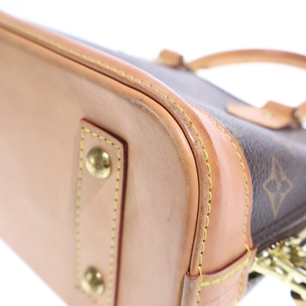 LOUIS VUITTON(ルイヴィトン) アルマBB モノグラム PVC レザー ハンドバッグ ゴールド金具 ブラウン M53152 レディース