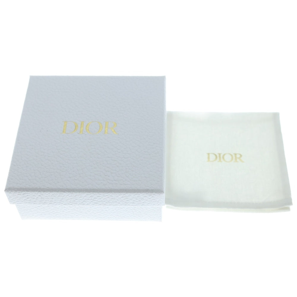 Christian Dior(クリスチャンディオール) CDロゴ ラインストーン ハート ネックレス ペンダント チェーン ピンク×ピンクゴールド レディース