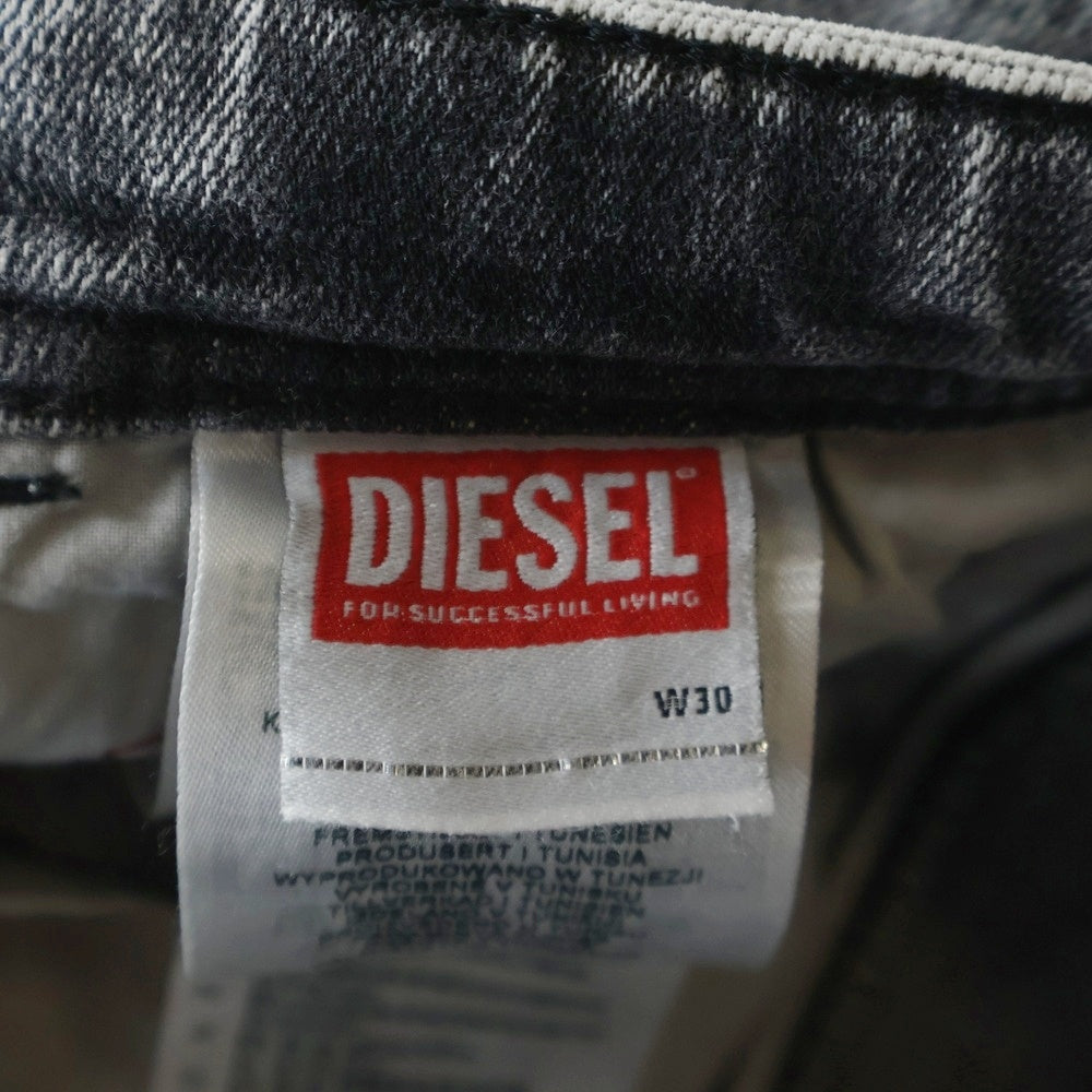 DIESEL(ディーゼル) ブリーチ加工 ストレッチ スリムスキニー デニムパンツ グレー