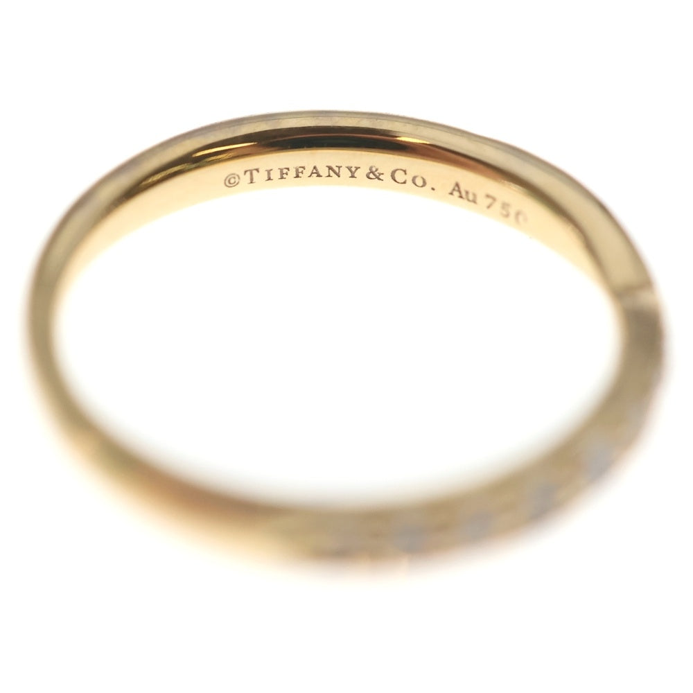 TIFFANY & Co.(ティファニー) ハーモニー ハーフエタニティ ダイヤ リング Au750 K18 YG イエローゴールド 指輪 レディース