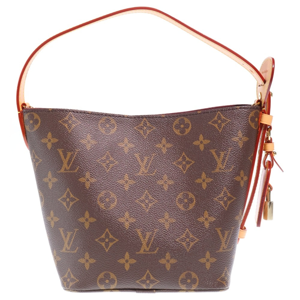 LOUIS VUITTON(ルイヴィトン) モノグラム オール・イン BB 2WAYバッグ ハンドバッグ ショルダーバッグ ブラウン レザー×PVC M12925 ゴールド金具 レディース