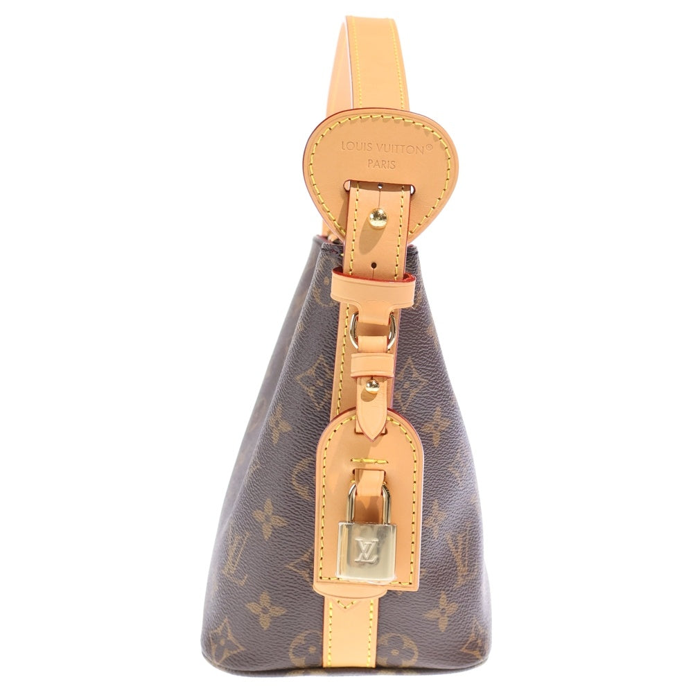 LOUIS VUITTON(ルイヴィトン) モノグラム オール・イン BB 2WAYバッグ ハンドバッグ ショルダーバッグ ブラウン レザー×PVC M12925 ゴールド金具 レディース