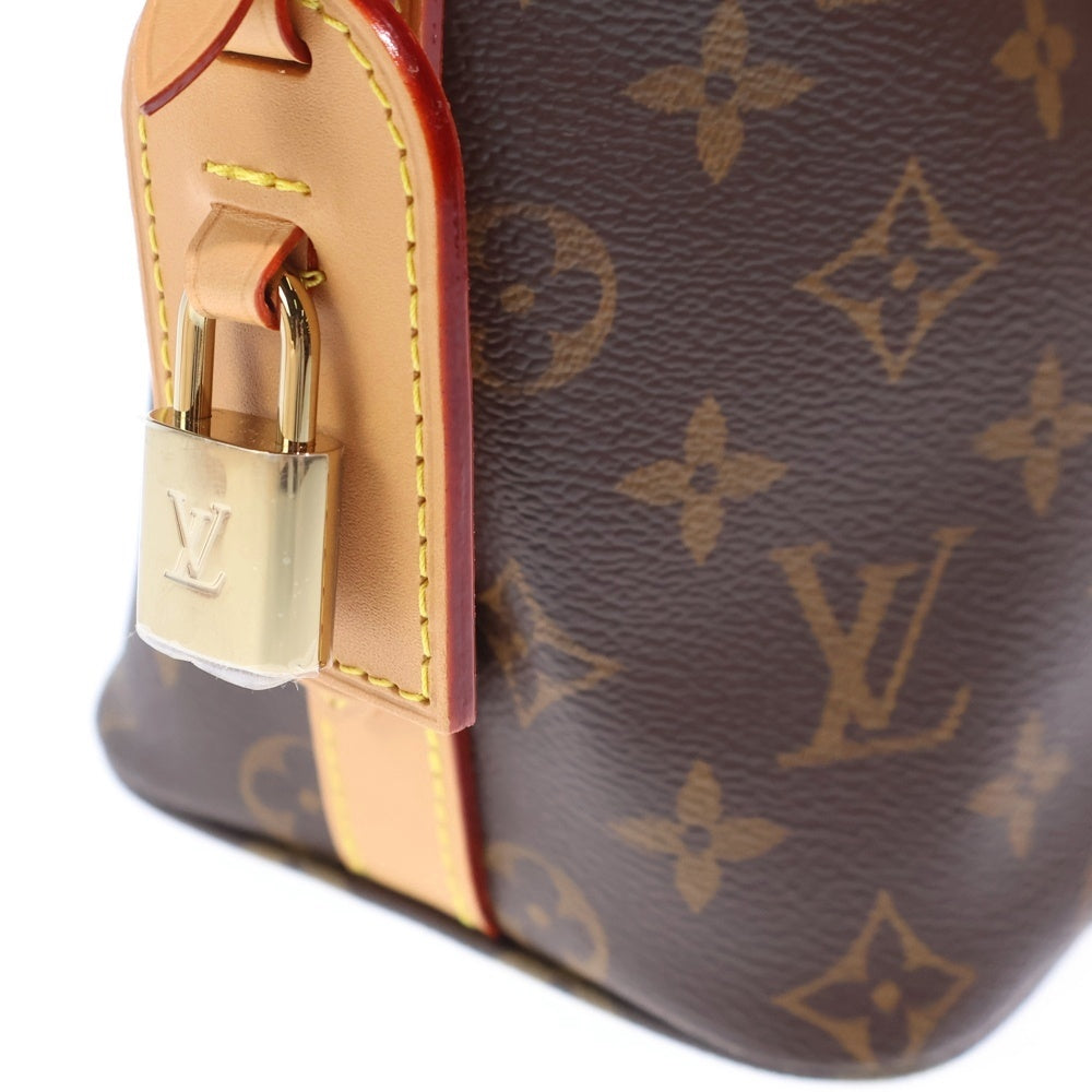 LOUIS VUITTON(ルイヴィトン) モノグラム オール・イン BB 2WAYバッグ ハンドバッグ ショルダーバッグ ブラウン レザー×PVC M12925 ゴールド金具 レディース