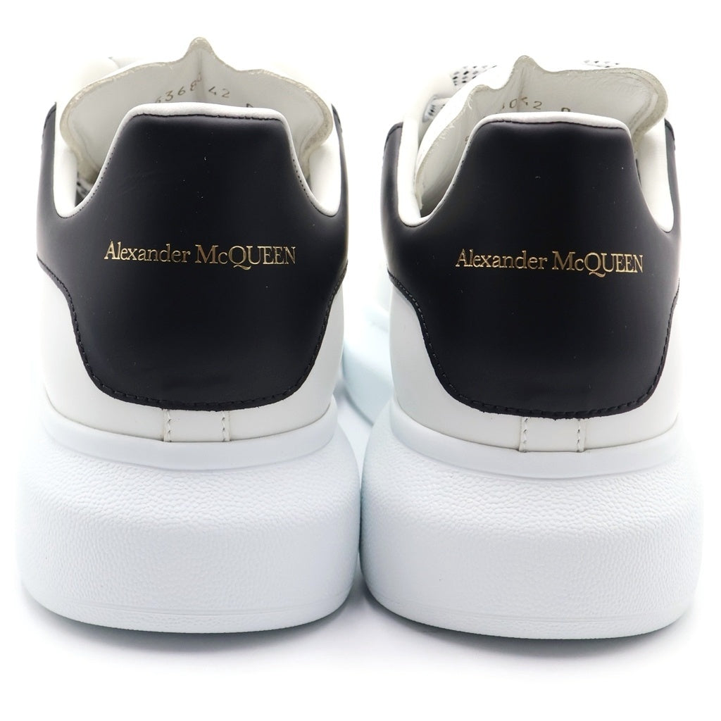 Alexander McQueen(アレキサンダーマックイーン) オーバーサイズ レザー レースアップ ローカットシューズ スニーカー ホワイト/ブラック 553680