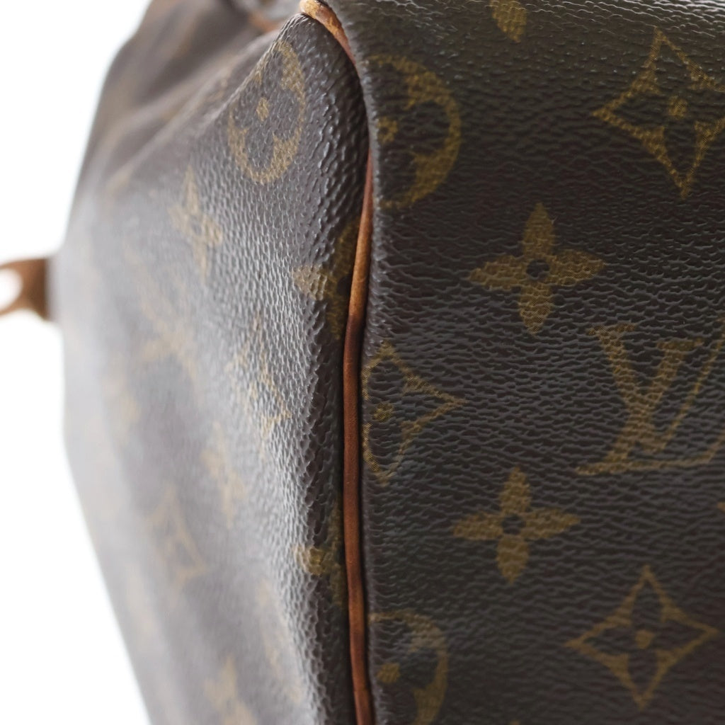 LOUIS VUITTON(ルイヴィトン) モノグラム スピーディ40 ハンドバッグ ボストンバッグ ブラウン レザー×PVC M41522 ゴールド金具 レディース