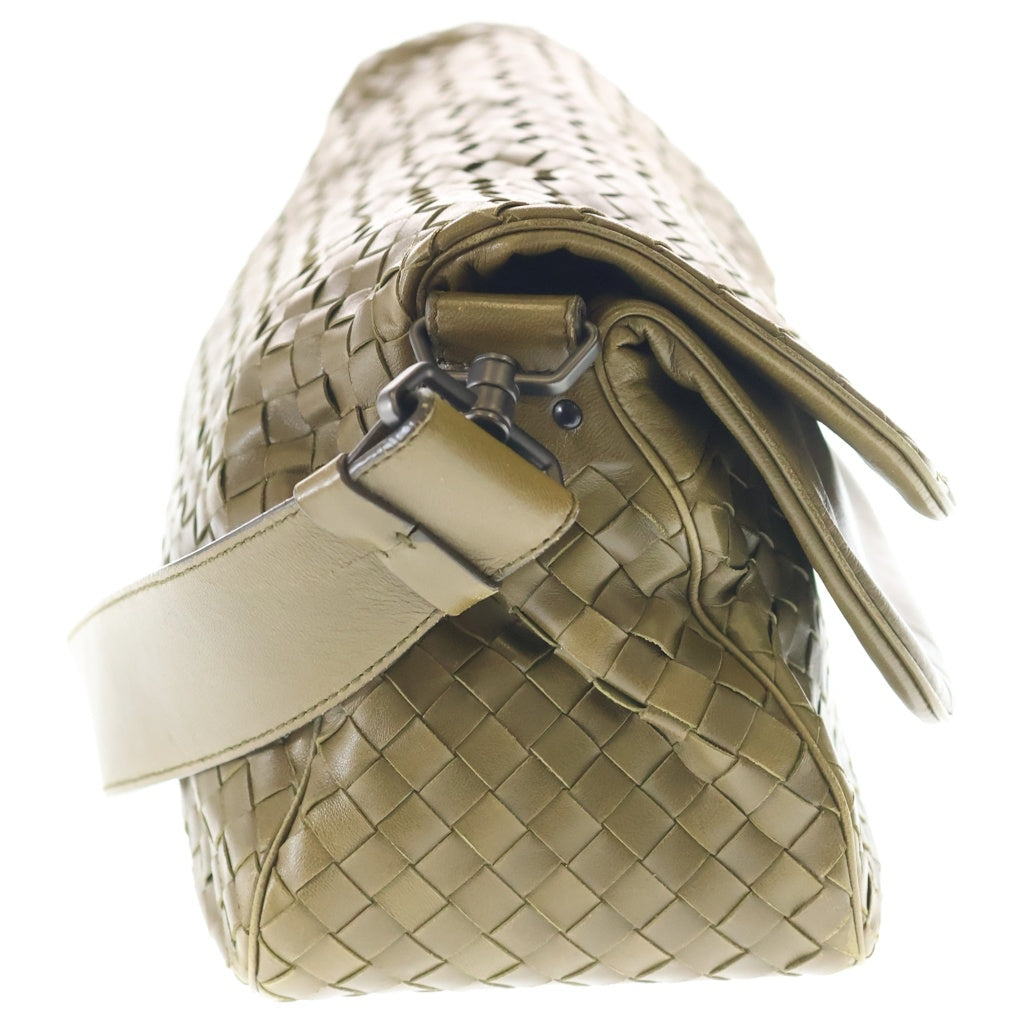 BOTTEGA VENETA(ボッテガヴェネタ) イントレチャート ワンショルダーバッグ オリーブ グリーン レザー レディース