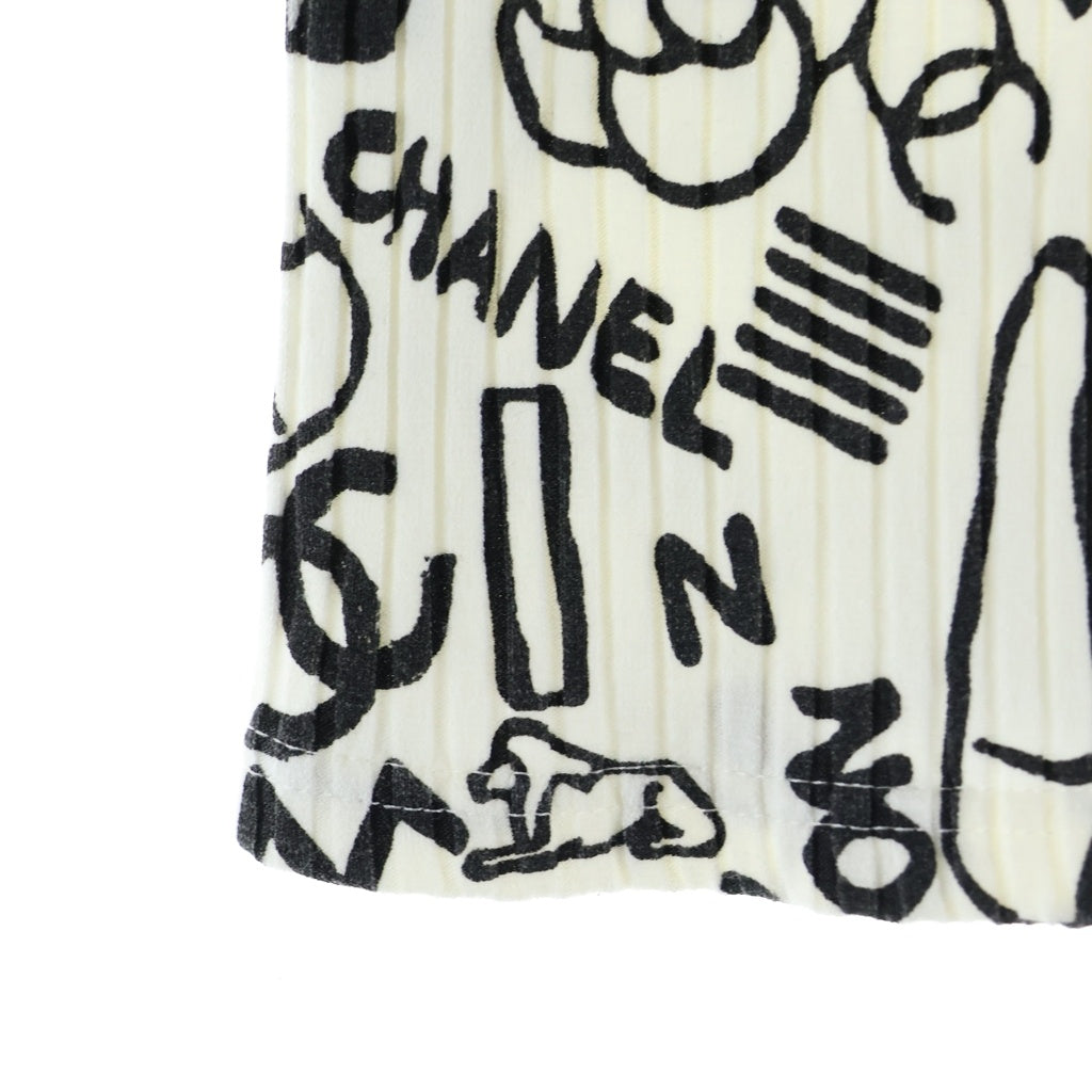 CHANEL(シャネル) ココマーク カメリア グラフィックTシャツ ホワイト コットン #34 P61888V47215 レディース