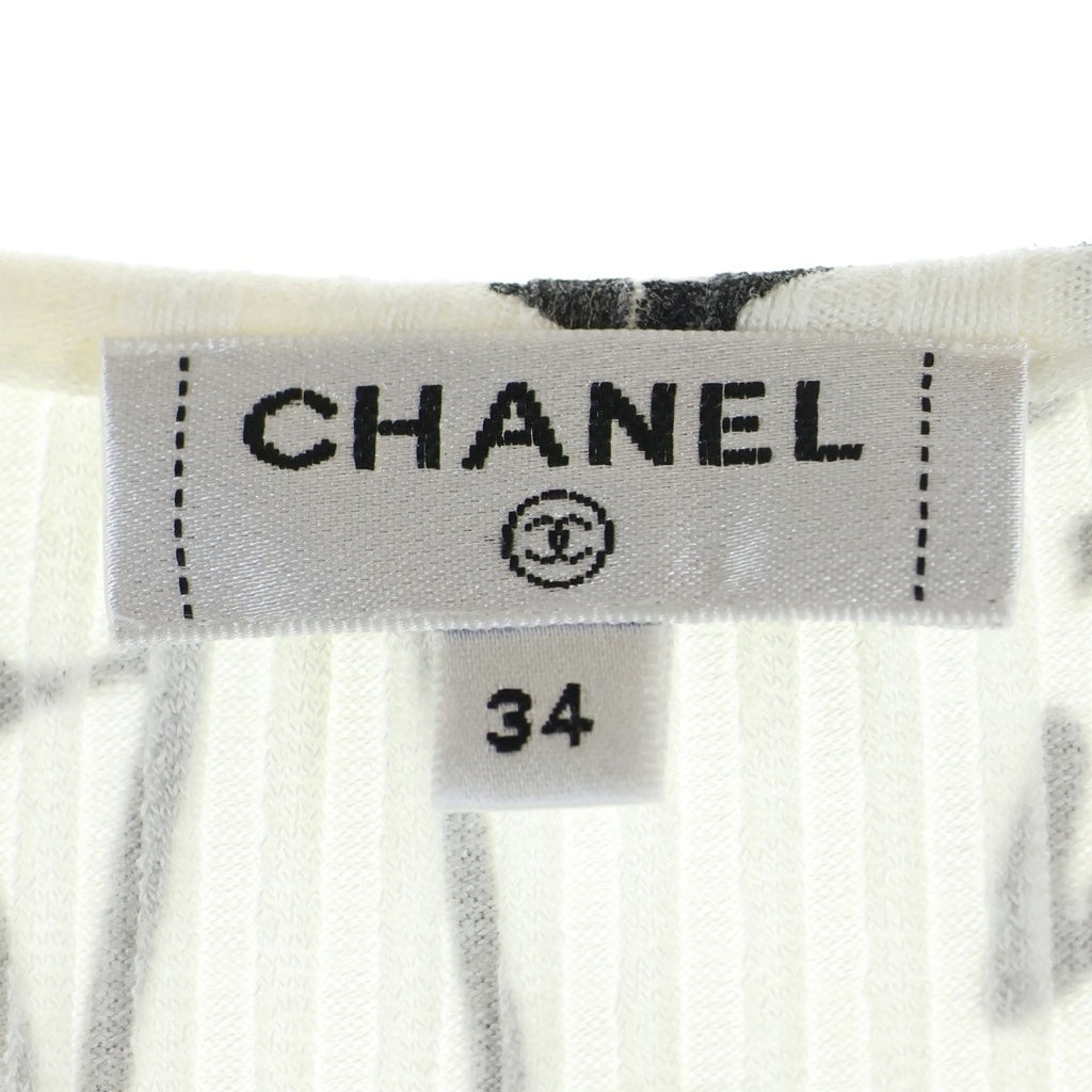 CHANEL(シャネル) ココマーク カメリア グラフィックTシャツ ホワイト コットン #34 P61888V47215 レディース