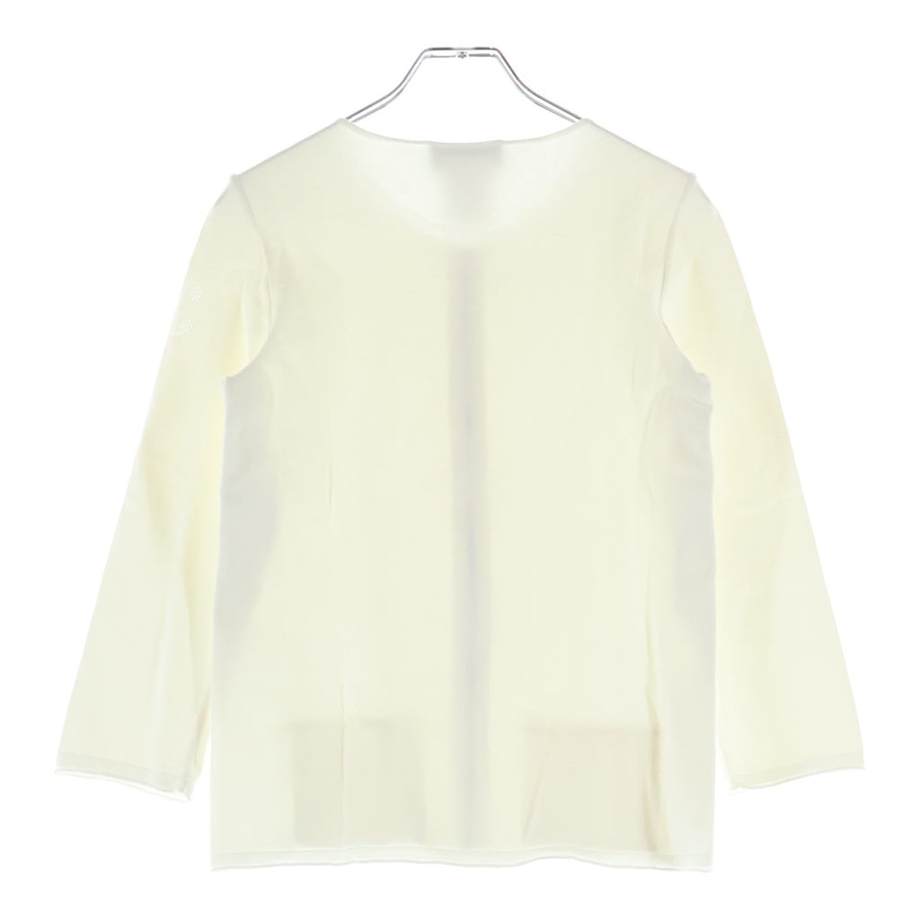 CHANEL(シャネル) クルーネック ジップカーディガン ホワイト#34 P43225K04542 レディース