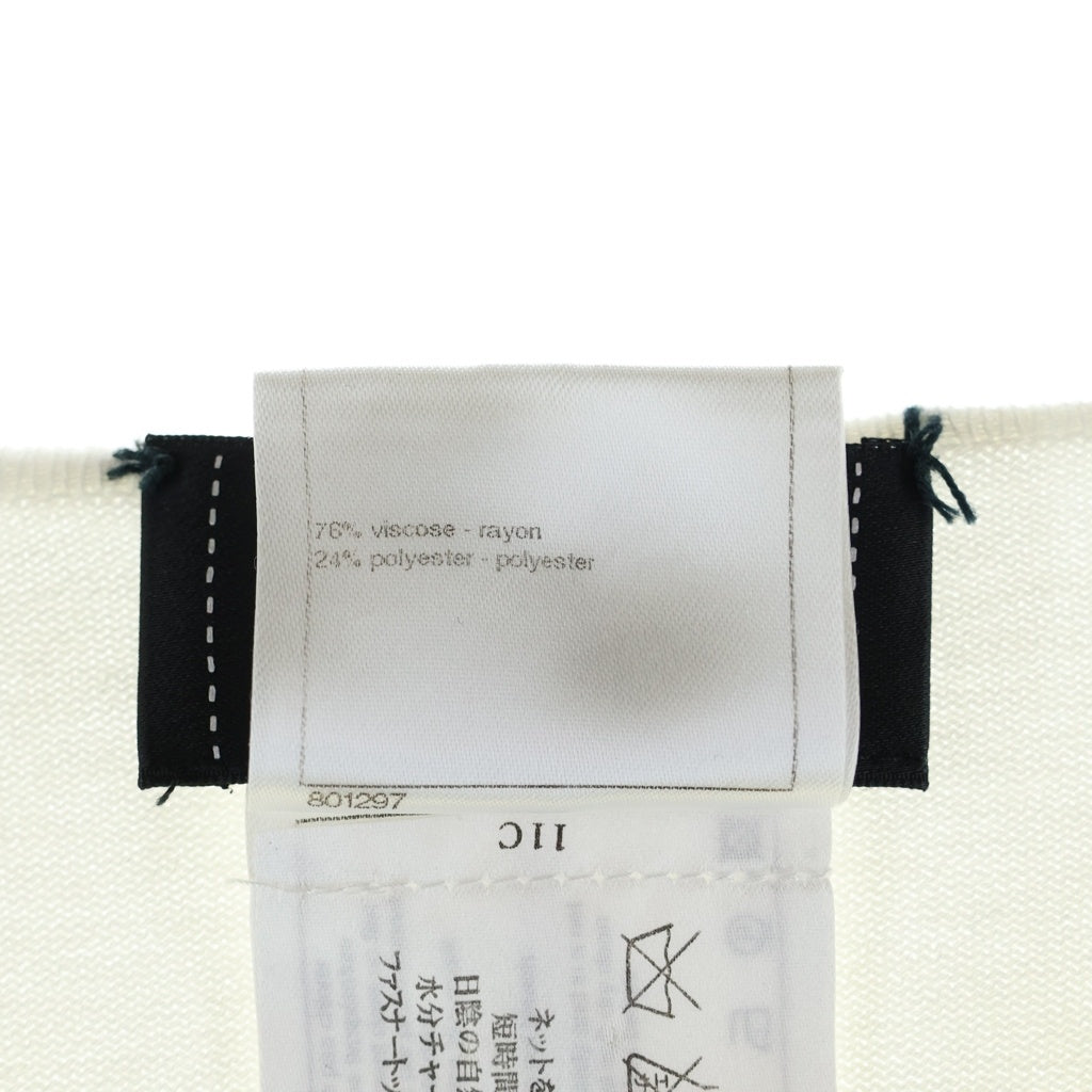 CHANEL(シャネル) クルーネック ジップカーディガン ホワイト#34 P43225K04542 レディース
