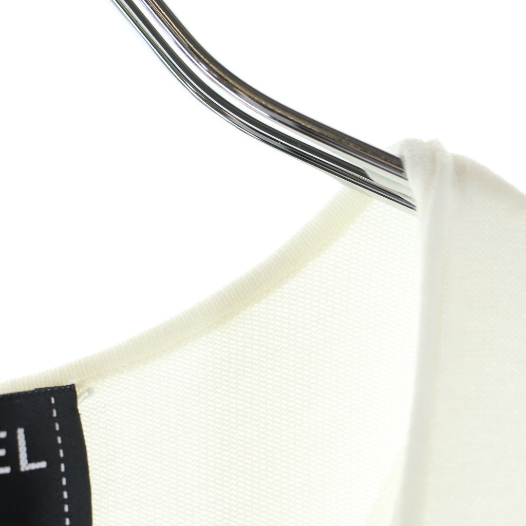 CHANEL(シャネル) ココマーク パイピング ノースリーブニット ホワイト #40 P43223K04542 レディース
