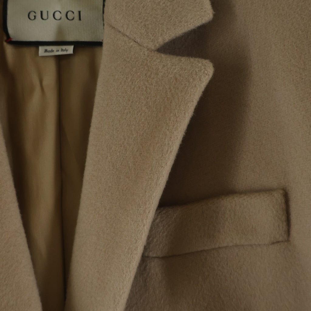 GUCCI(グッチ) ウールチェスターコート ベージュ #44 レディース