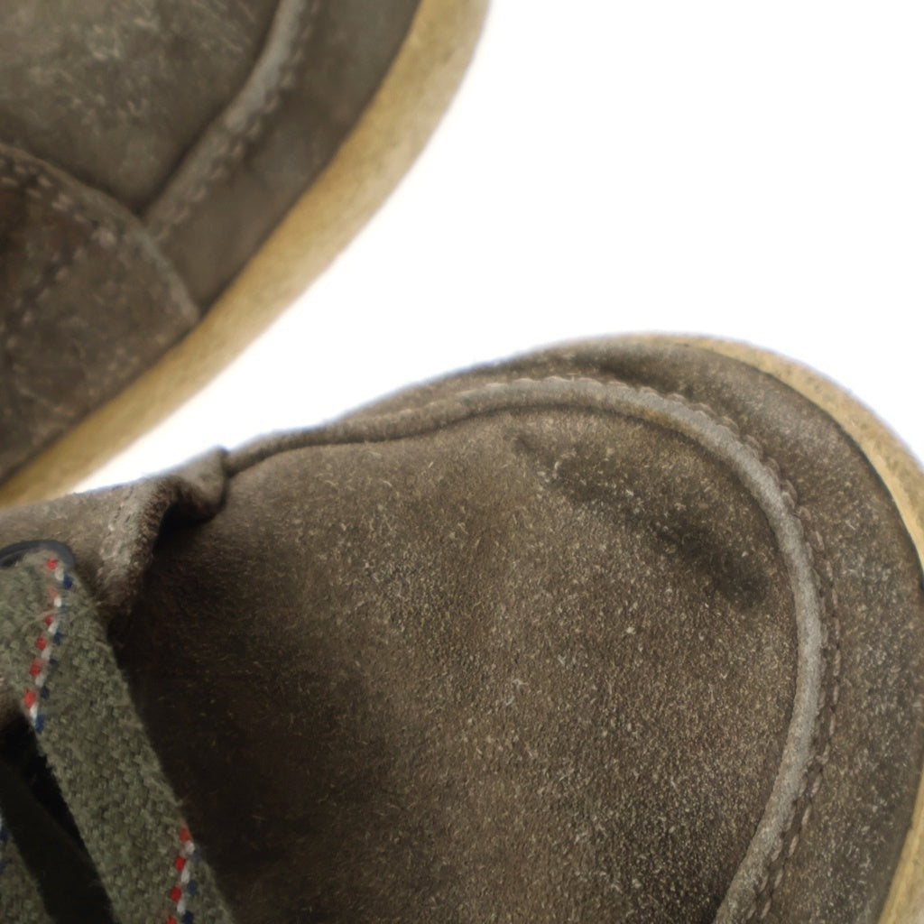MONCLER(モンクレール) ハイカット スエード スニーカー カーキ #44