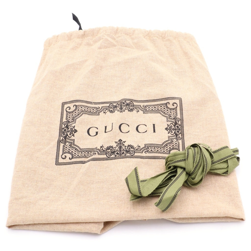 GUCCI(グッチ) GGスプリーム ウエストポーチ ブラック PVC×レザー 474293 レディース