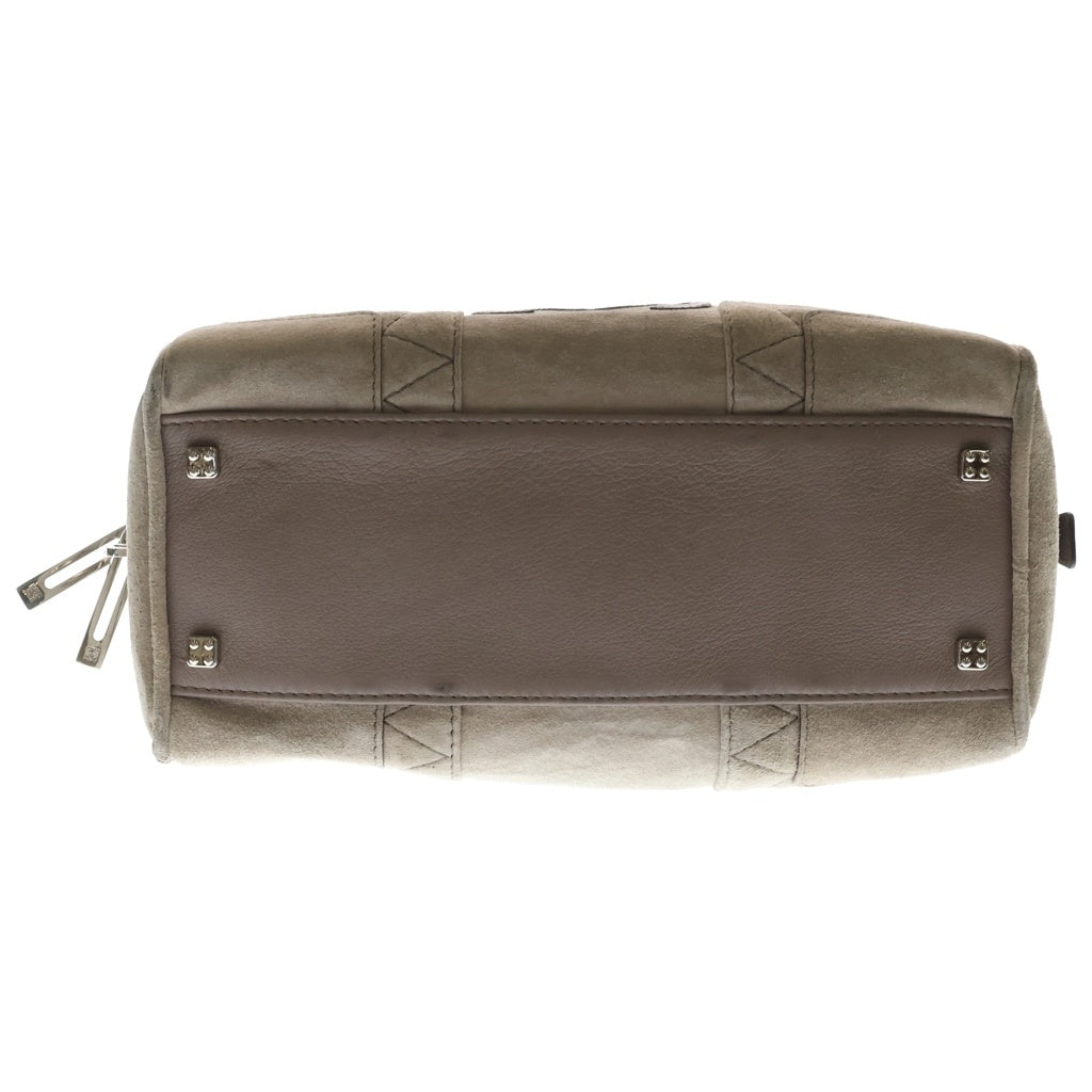 LOEWE(ロエベ) アマソナ28 グレー スエード×レザー ハンドバッグ レディース