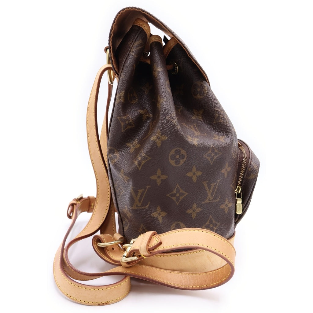 LOUIS VUITTON(ルイヴィトン) モノグラム モンスリMM M51136 ブラウン PVC バックパック リュックサック レディース