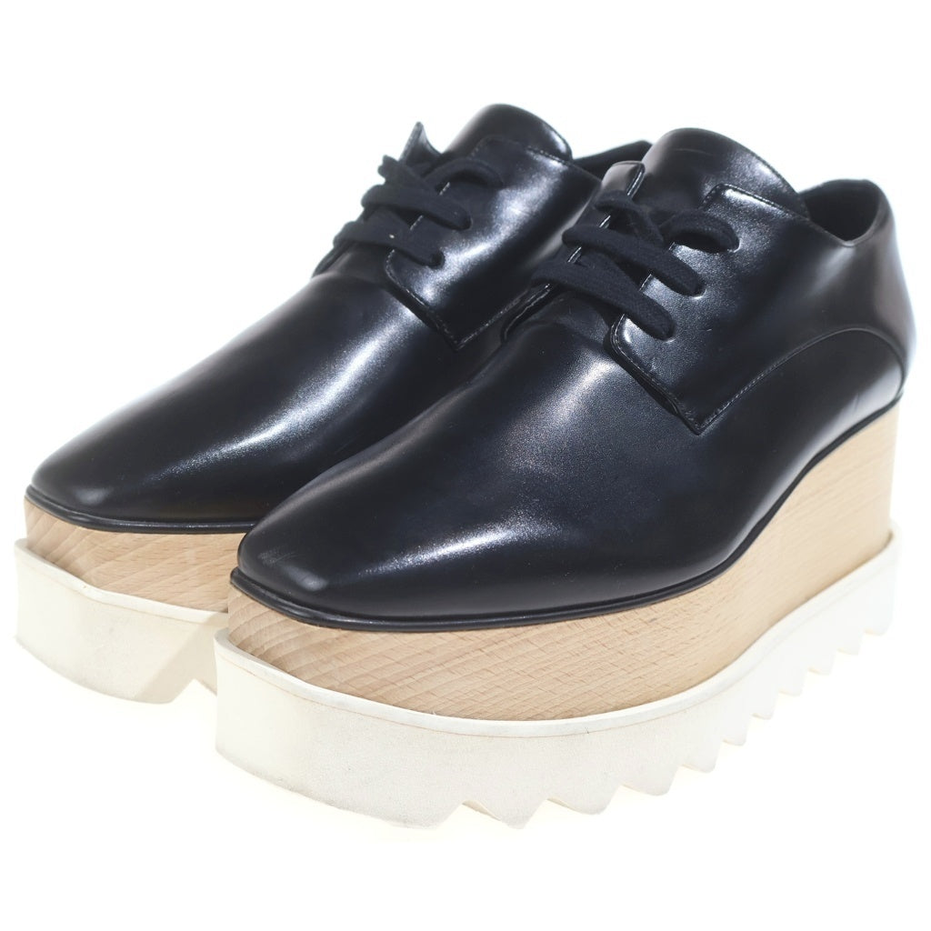 STELLA McCARTNEY(ステラマッカートニー) エリス 厚底 レースアップ スニーカー ブラック #36 363997 レディース