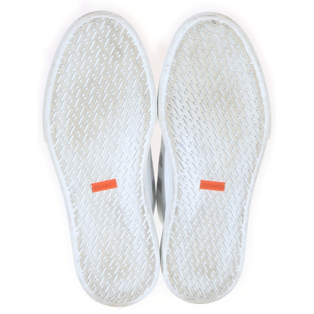HERMES(エルメス) ディープ Deep ローカット Hロゴ レザー ファブリック シューズ ホワイト #42