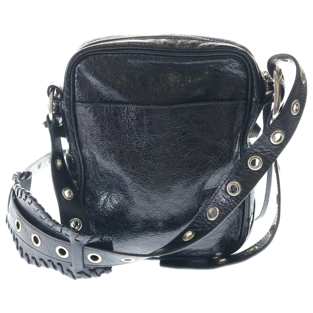 BALENCIAGA(バレンシアガ) ルカゴール ショルダーバッグ ミニバッグ ブラック レザー 719065 シルバー金具 レディース