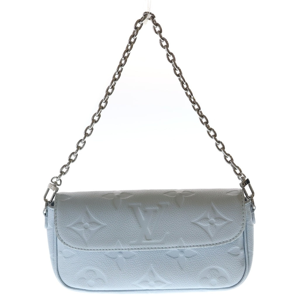 LOUIS VUITTON(ルイヴィトン) モノグラム アンプラント ウォレットオンチェーンアイビー 2WAYバッグ ハンドバッグ ショルダーバッグ ライトブルー レザー M83637 シルバー金具 レディース