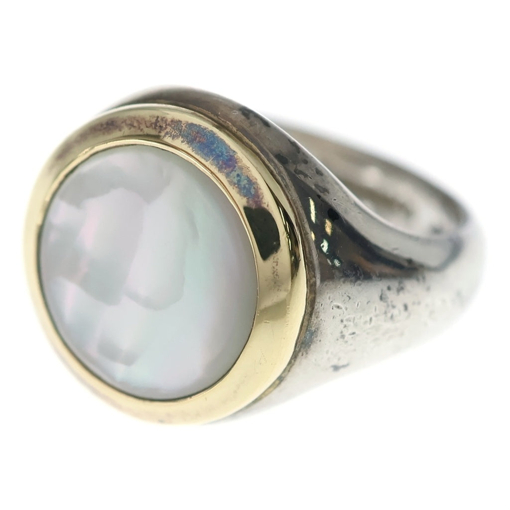 TIFFANY & Co.(ティファニー) シェル リング ゴールド×シルバー SV925×750 #9 レディース