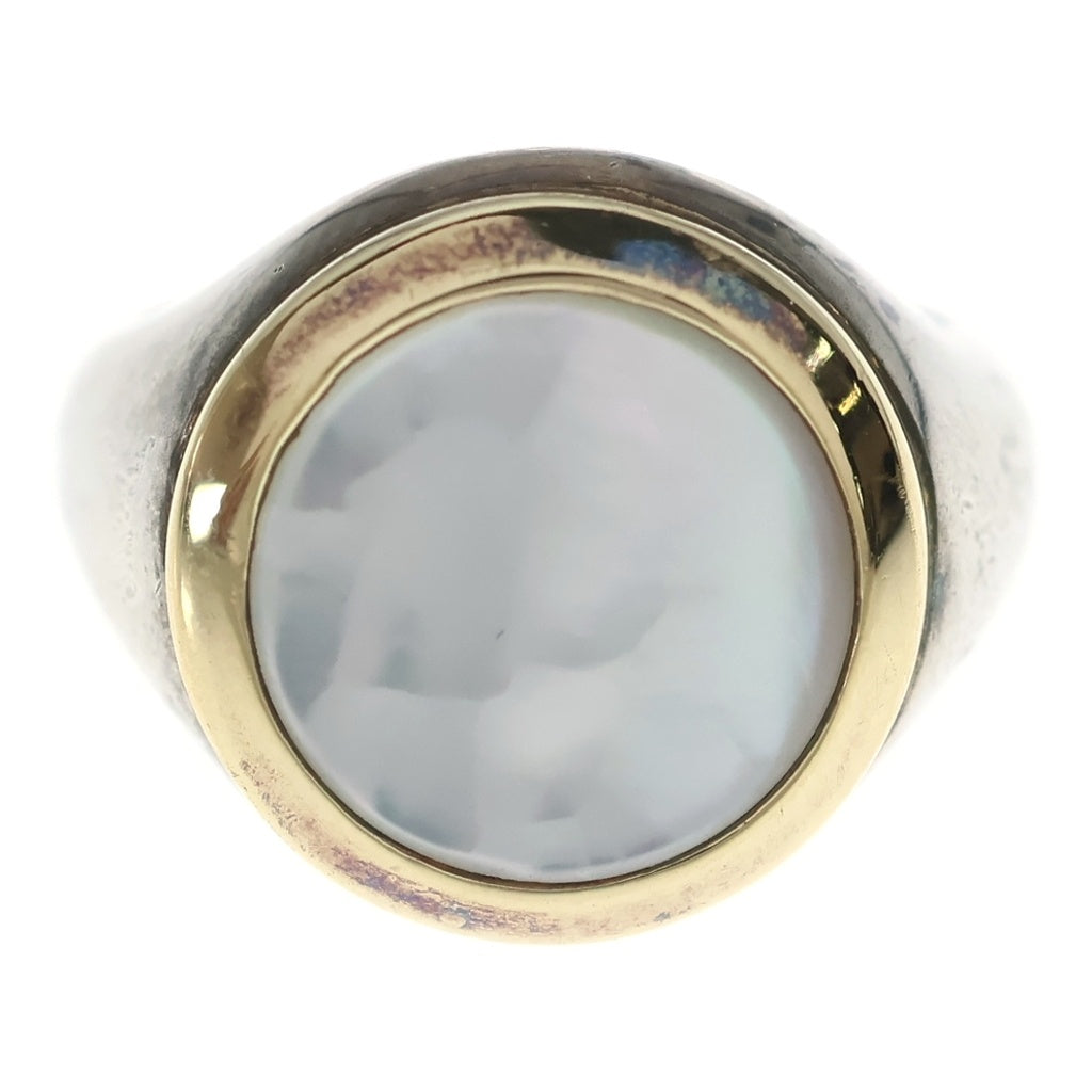 TIFFANY & Co.(ティファニー) シェル リング ゴールド×シルバー SV925×750 #9 レディース