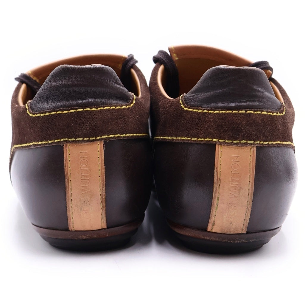 LOUIS VUITTON(ルイヴィトン) レザー レースアップ ローカットシューズ スニーカー ブラウン BA0073