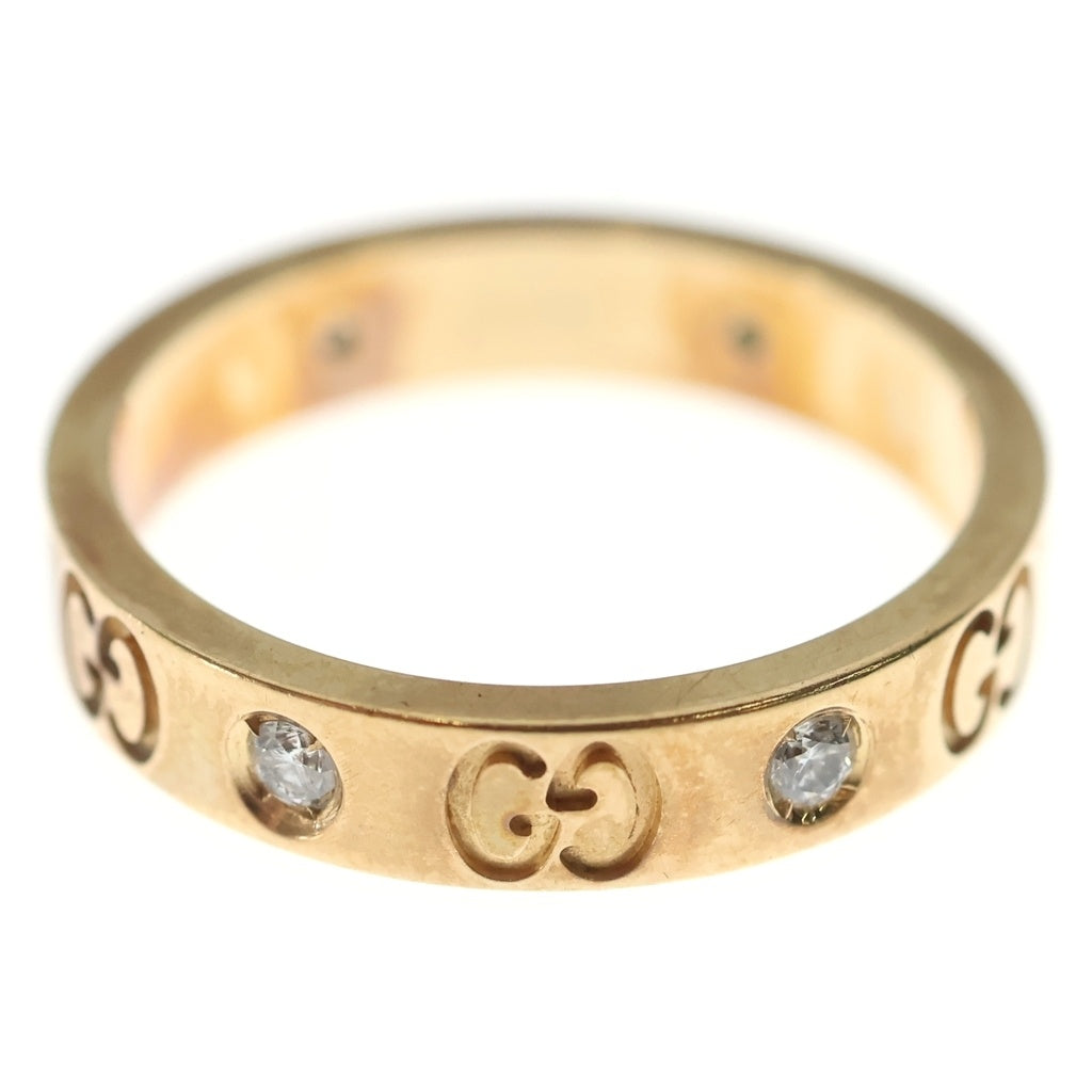 GUCCI(グッチ) アイコン 6Pダイヤ リング ピンクゴールド K18PG 5.0g #15 レディース