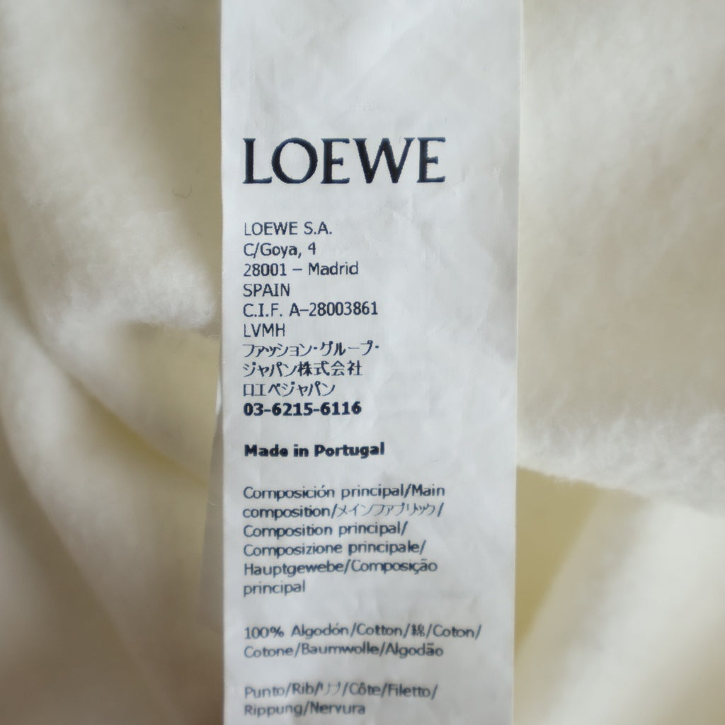 LOEWE(ロエベ) レタープリント 長袖クルーネックスウェットトレーナー ホワイト H526Y24X35