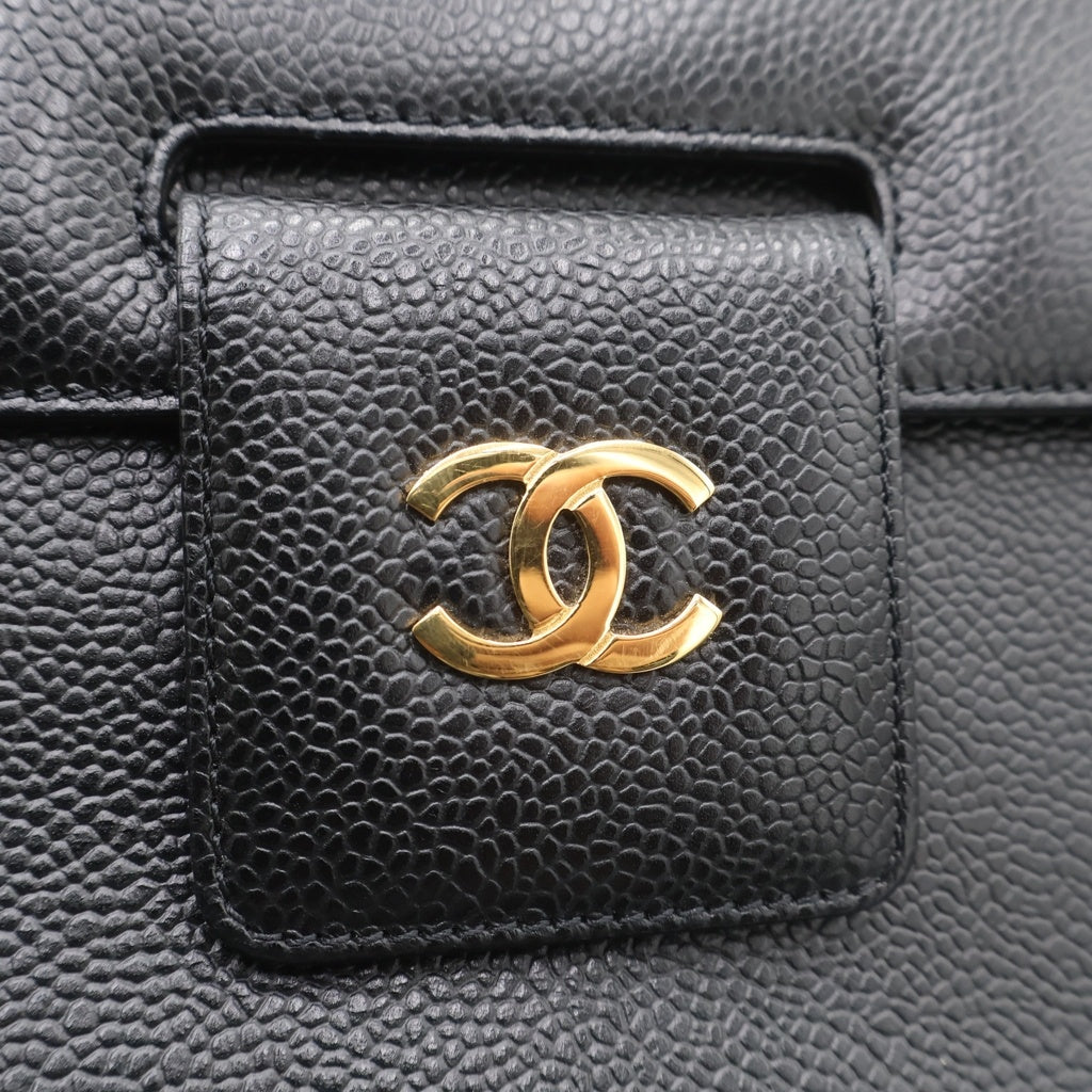 CHANEL(シャネル) ココマーク キャビアスキン レザー ワンショルダーバッグ ゴールド金具 ブラック5番台 レディース