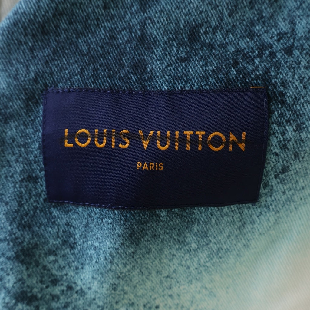 LOUIS VUITTON(ルイヴィトン) LVスプレー デニム トラッカー ジャケット ホワイト/ブルー HOA10WU14