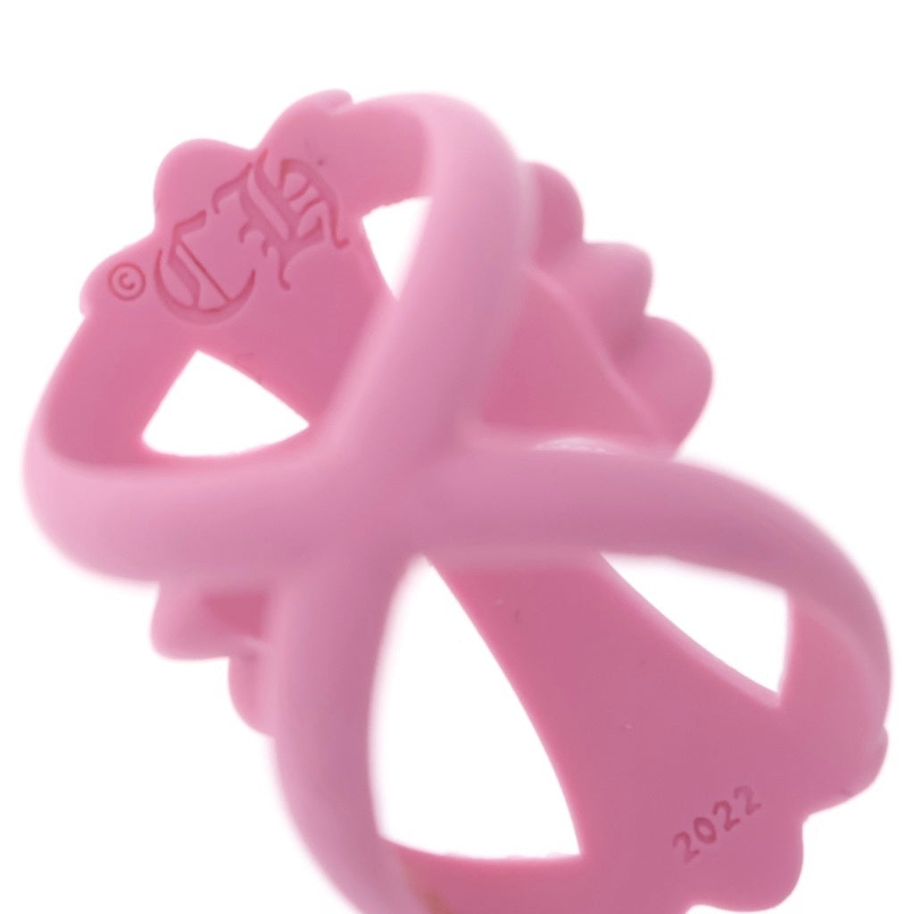 CHROME HEARTS(クロムハーツ) INFINITY CH CRS PLSTC クロムハーツ インフィニティCHクロス ラバーリング ピンク