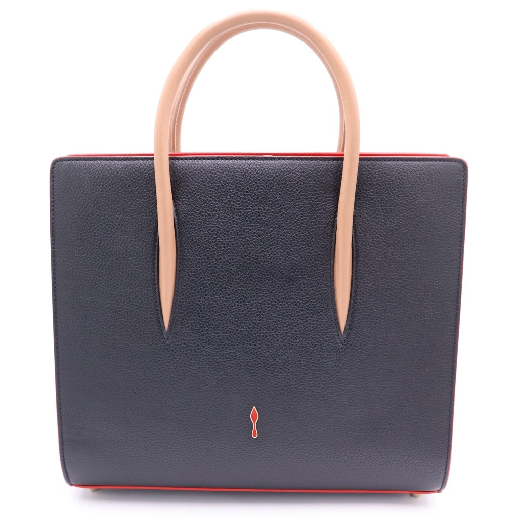CHRISTIAN LOUBOUTIN(クリスチャンルブタン) パロマ スタッズ レザー 2WAY ショルダーバッグ ハンドバッグ ブラック/レッド レディース
