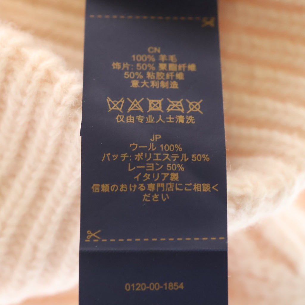 LOUIS VUITTON(ルイヴィトン) LVヘッドライン プレシャスドラゴン ロゴ刺繍 ニットキャップ ビーニー 帽子 ピンク M79549 レディース