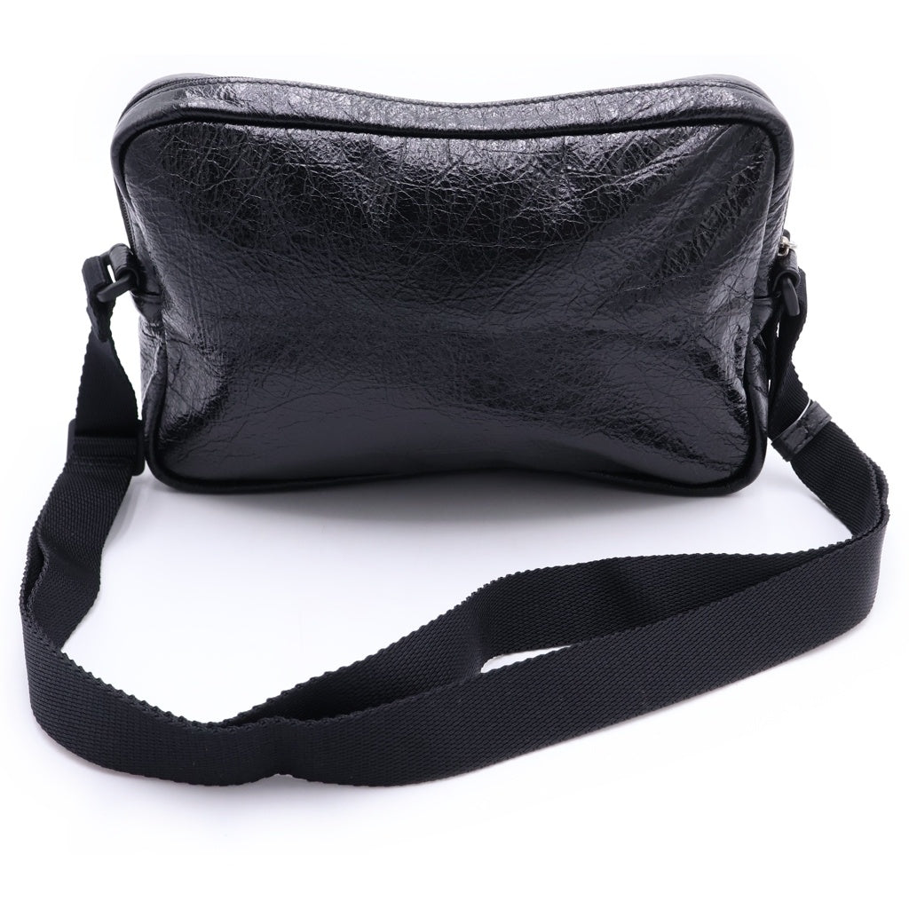 BALENCIAGA(バレンシアガ) EXPLORER カメラバッグ ショルダーバッグ ロゴ レザー ブラック