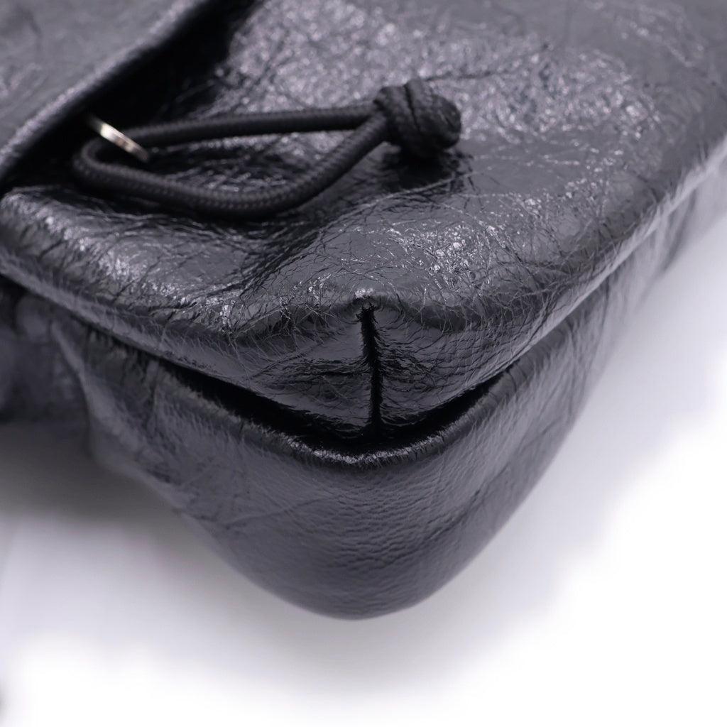 BALENCIAGA(バレンシアガ) EXPLORER カメラバッグ ショルダーバッグ ロゴ レザー ブラック