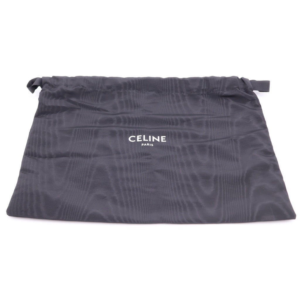 CELINE(セリーヌ) トリオンフ バーティカルカバ ミニ ショルダーバッグ ハンドバッグ ホワイト×ブラウン レザー×PVC ゴールド金具 レディース