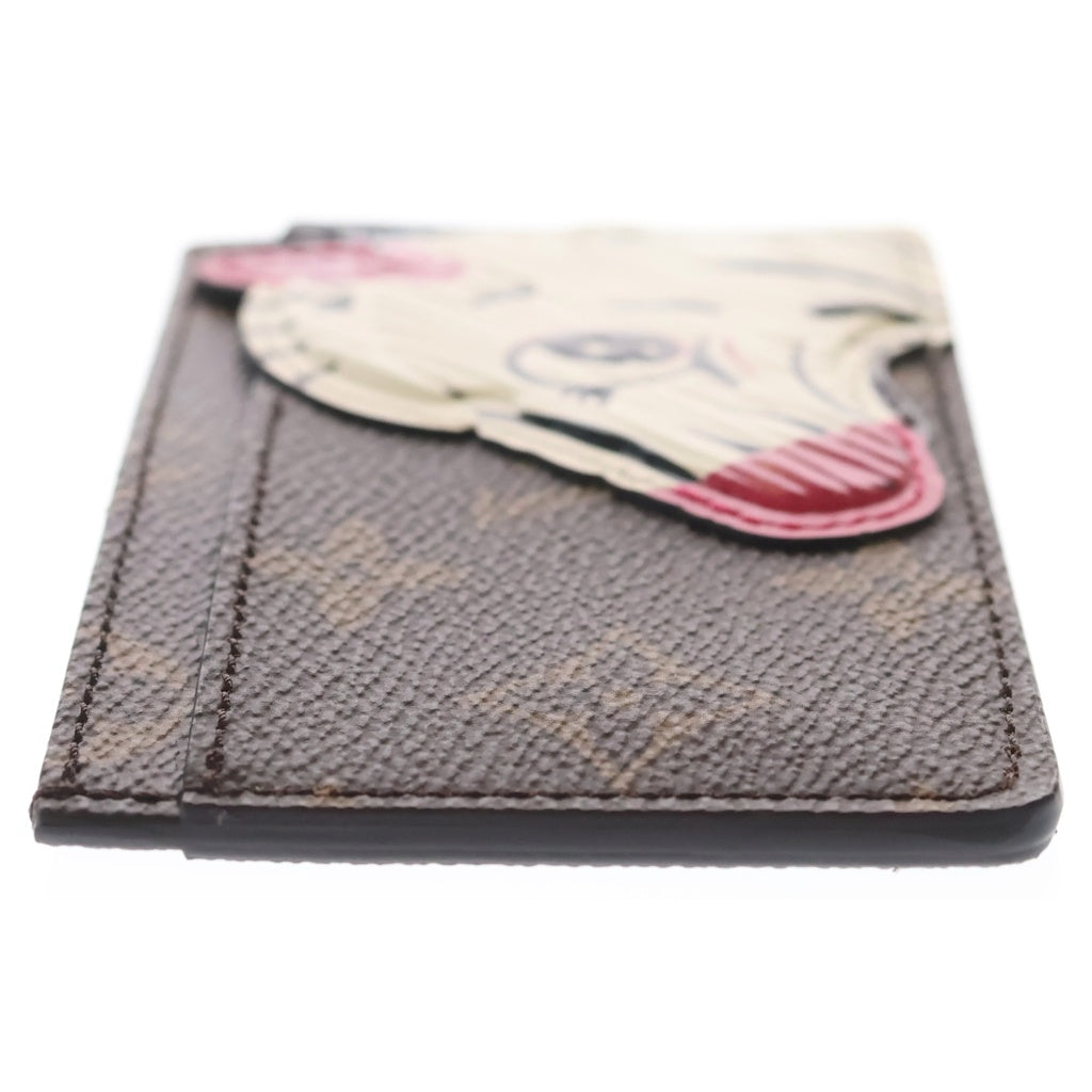 LOUIS VUITTON(ルイヴィトン) モノグラムキャンバス ポルトカルトサーンプル カードケース 名刺入れ ブラウン シマウマ M11448 レディース