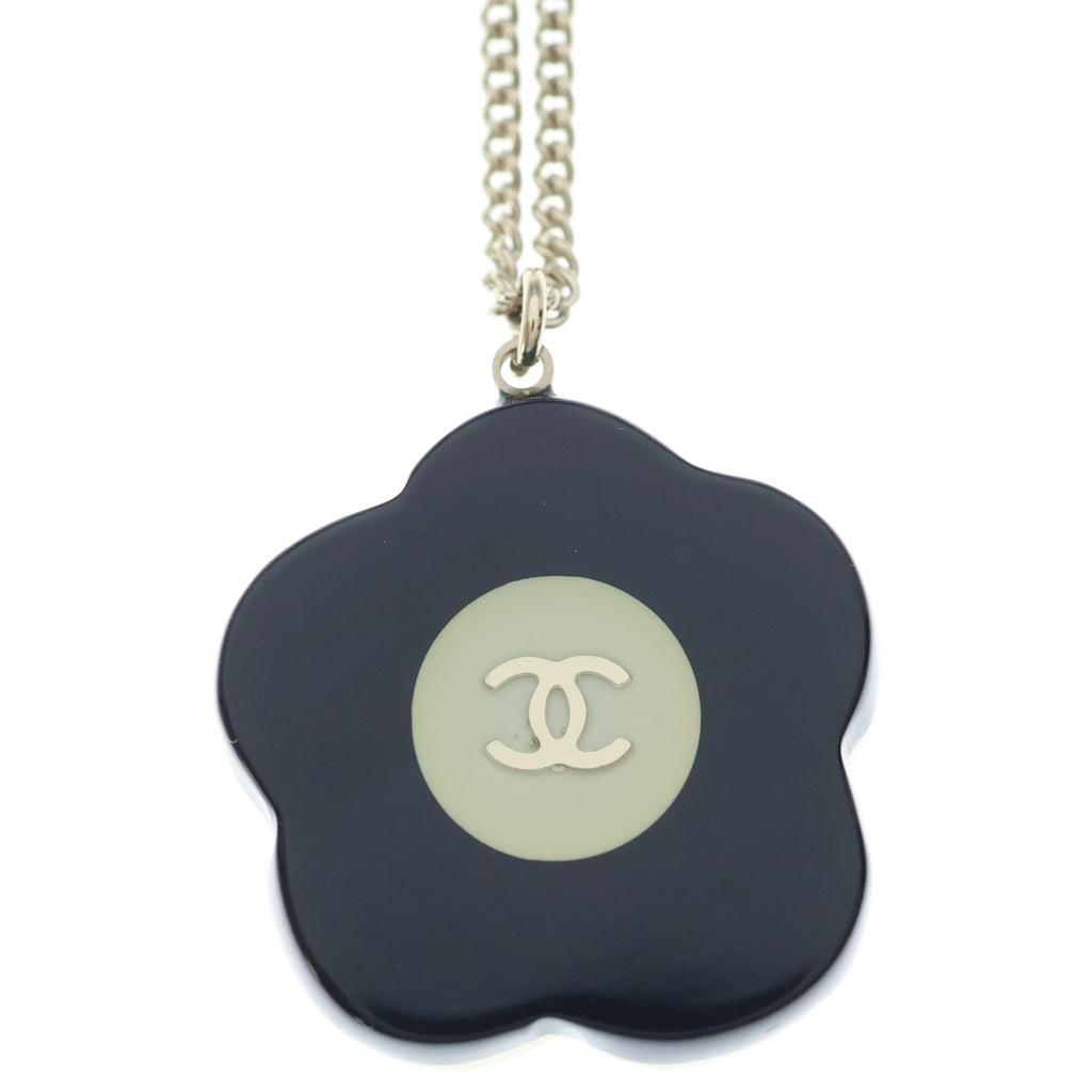 CHANEL(シャネル) ココマーク カメリア フラワーモチーフ ネックレス ペンダント チェーン ゴールド アイボリー レディース