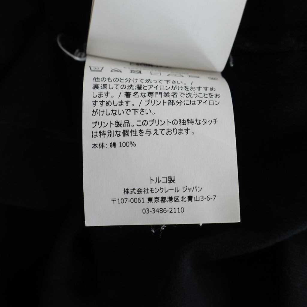 MONCLER(モンクレール) フロントロゴワッペン 半袖Tシャツ ブラック