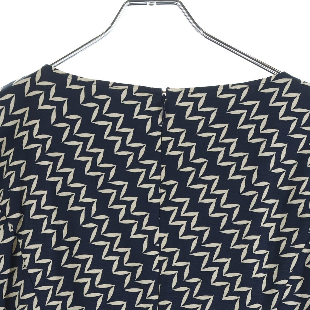 MAX&CO(マックス アンド コー) MAX&co マックスアンドコー ひざ丈半袖ワンピース ネイビー #36 レディース