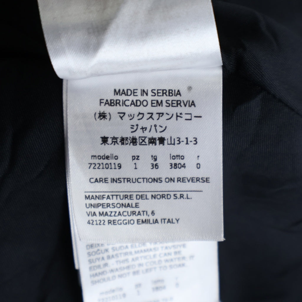 MAX&CO(マックス アンド コー) MAX&co マックスアンドコー ひざ丈半袖ワンピース ネイビー #36 レディース