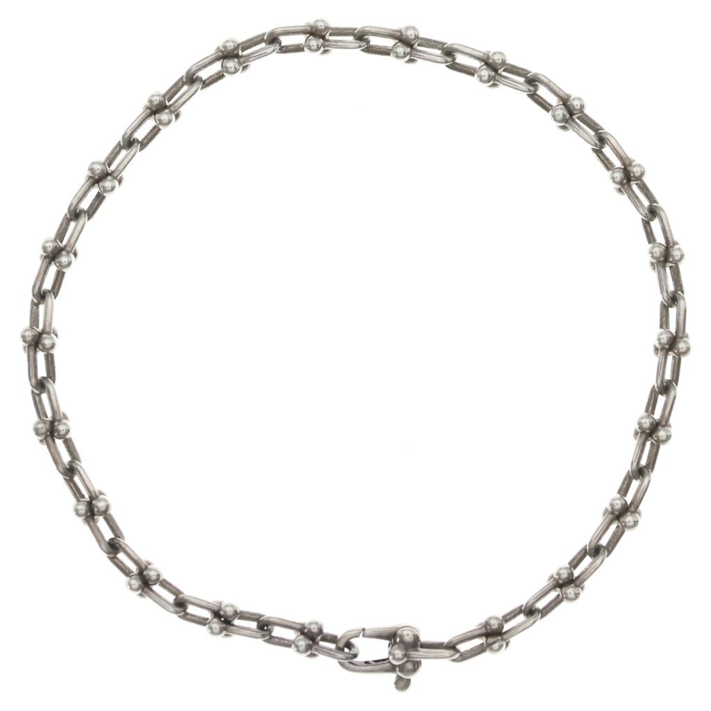 TIFFANY & Co.(ティファニー) ハードウェア マイクロリンク ブレスレット チェーン シルバー SV925 レディース